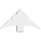 Ekena Millwork Davenport Architectural Grade PVC Gable Bracket, 36"W x 18"H x 6"D x 6"F, 12/12 Pitch GBP036X18X0606DAV00 - alternate 3